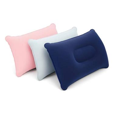 Imagem de Travesseiro Inflável Camping Viagem Carro Praia Prova D` Cin