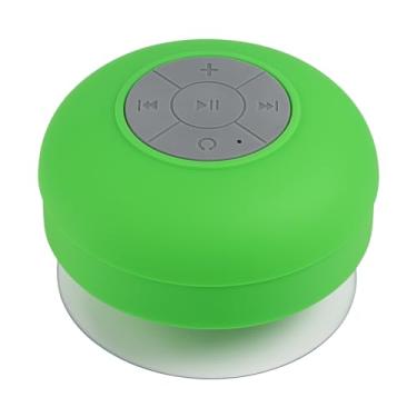 Imagem de Caixa De Som Bluetooth Portátil À Prova Dágua Suporta Microfone Ventosa e Controle De Música (Verde)