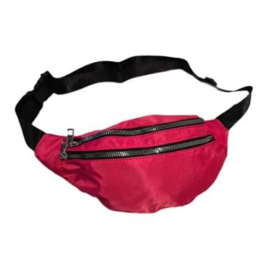 Imagem de Pochete Esportiva com 2 Compartimentos – Ideal para Celular, Academia e Corrida | Alça Ajustável, Zíper Resistente e Material Impermeável | Leve, Segura e Confortável (Rosa Pink)