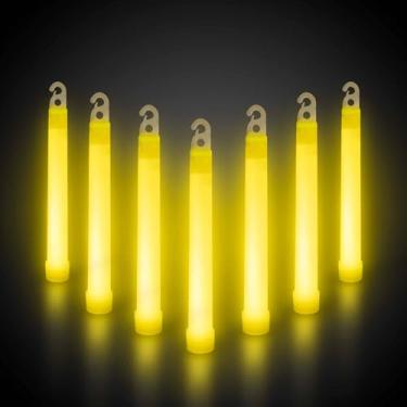 Imagem de Windy City Novelties Pacote com 25 - Bastões de Brilho Premium de 15 cm - Selecione sua cor! (amarelo)