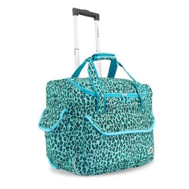 Imagem de J World New York Donna bolsa de viagem com rodinhas, Oncinha menta, One Size, Bolsa de viagem Donna Rolling