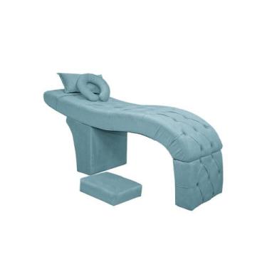 Imagem de Maca Estética Bela E Escada Para Extensão De Cílios Veludo - SOFA STOR