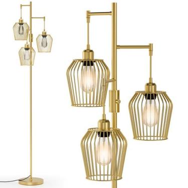 Imagem de Luminária de chão SIBRILLE 27W regulável 3000LM preta 110-240V