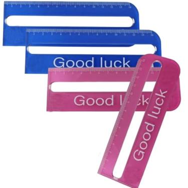 Imagem de 4Pcs Mahjong Line Finder,Clear Acrylic Mahjong Card Line Guide Ruler,Mahjong Rules Helper Quick Reader,Mahjong Accessories Gifts for Mahjong Lovers Playing Game