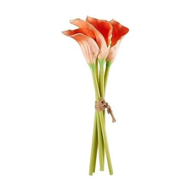 Imagem de Mikasa Buquê de Lírio de Látex Artificial, Aparência e Sensação Realistas, Conjunto de 5 5 x 3 x 18 Polegadas