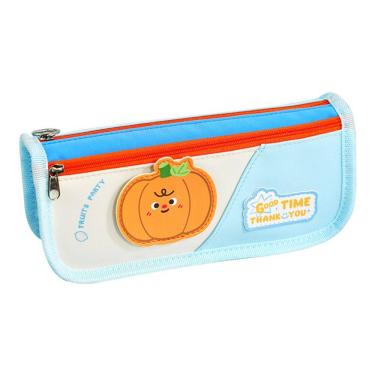 Imagem de Estojo de lápis Cute Fruits em tecido composto com design bicolor