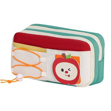 Imagem de Estojo de lápis de grande capacidade com tema de frutas para estudantes