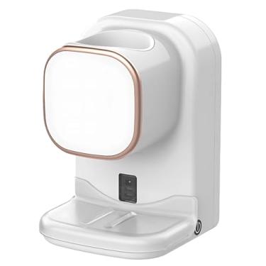 Imagem de Dispensador elétrico de pasta de dente, sensor automático, mãos livres, branco, montado na parede, 12,2 x 8 x 8,2 cm / 12,2 cm x 7,9 cm x 8,1 cm, cabo USB e adesivos incluídos