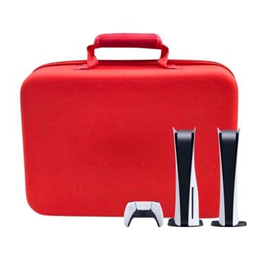 Imagem de Bolsa Mochila Transporte Para Playstation 5 Digital Ultra e Acessórios Vermelha