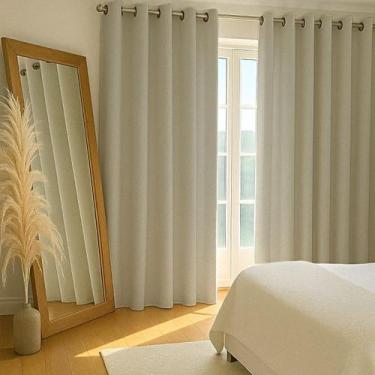 Imagem de Cortina Blackout Em Tecido 2,70 x 2,70 Cortinados Black out para Quart