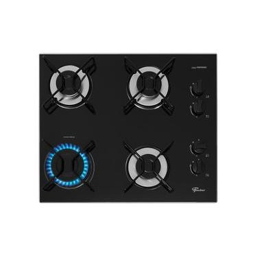 Imagem de Cooktop a Gás Fischer 4 Bocas Fit Line Trempe Esmaltada Aramado Bivolt 36350