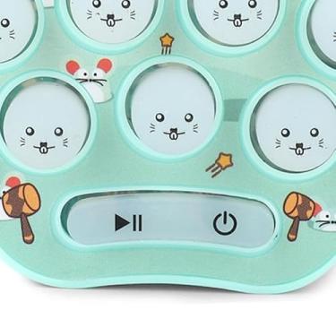 Imagem de Naroote Máquina de Jogo de Botão de Hamster Eletrônico Chaveiro Clássico Presente de Exercício Cerebral para Amigos e Família de Plástico (#13)