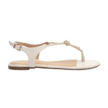 Imagem de Sandália Couro Rasteira Chicote Lançamento Arezzo-Feminino