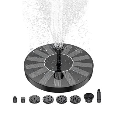 Imagem de Bomba de Fonte Solar 1 4W com 6 Bicos Água Flutuante para Banhador Pássaros Aquário Piscina Tanque Peixes Jardim e Peque