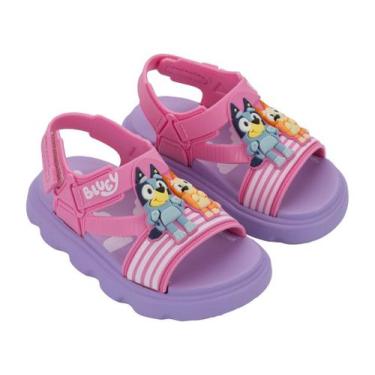 Imagem de Sandalia baby bluey easy plus grendene -, Lilás, Rosa, 19