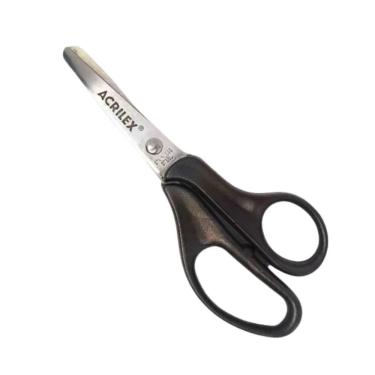 Imagem de Tesoura Escolar 13cm Ponta Redonda Acrilex Preto
