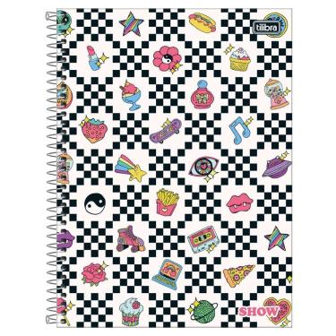 Imagem de Caderno Espiral Capa Dura Universitário A4 1 Matéria 80 Folhas Feminino Show Tilibra Estampa 1