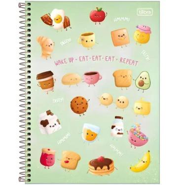 Imagem de Caderno Espiral Capa Dura A4 Universitário 10 Matérias 160 Folhas Taste Tilibra Verde