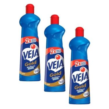 Imagem de Veja Gold Multiuso Original, Limpador Multiuso, 500ml - Kit 3 Unidades