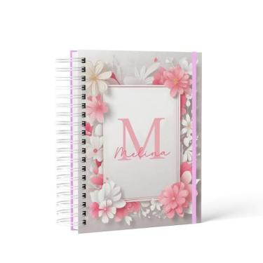 Imagem de Agenda Permanente Floral Rosa - Tamanho A5 com Capa Dura - no-brand, S
