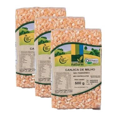 Imagem de Kit 3X: Canjica de Milho Amarelo Orgânico Coopernatural 500g