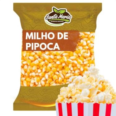 Imagem de Milho de Pipoca 1 kg - Santa Maria - ALTA TAXA DE ESTOURO, SEM CONSERVANTES