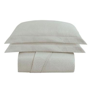 Imagem de Kit Cobre Leito Colcha Charlote Solteiro 2 Peças Dupla Face Liso Class