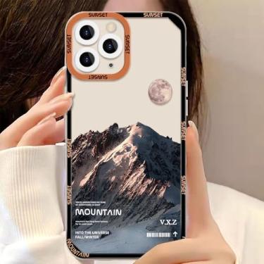 Imagem de Capas de celular com etiqueta de carimbo de paisagem para iPhone 16, 14, 15, 16 Pro Max, 11, 12, 13, 7, 8 Plus, XS, XR, SE, 2022, 2020