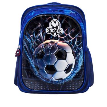 Imagem de Mochila Escolar Infantil Criança Alto Relevo Grande 3D-Feminino