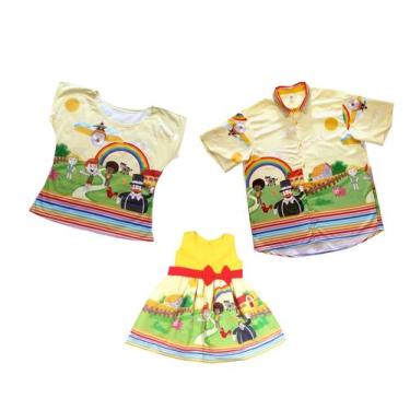 Imagem de Kit Família Mundo Bita Fazendinha Mãe Pai e Filha Infantil, 06