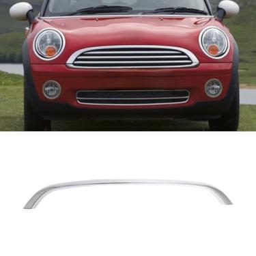 Imagem de Grade de para-choque de carro Kit de corpo de grade de corrida decorativa para para-choques dianteiro compatível com Mini R55 R56 2007-2015 Parte externa (estrutura superior 51132751040)