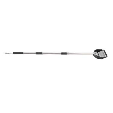 Imagem de SIWOTED Colher para areia de gato removível alça longa de aço inoxidável meia redonda colher para areia de gato para praia caixa de areia para gatos