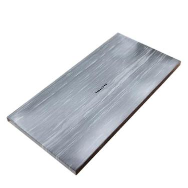 Imagem de Bandeja de chá, pedra de grão de madeira natural, verde, pedra de sândalo, bandeja de chá retangular simples chinesa, pedra doméstica, mesa de chá, mesa de chá, prato de chá (100 x 50 x 3 cm)