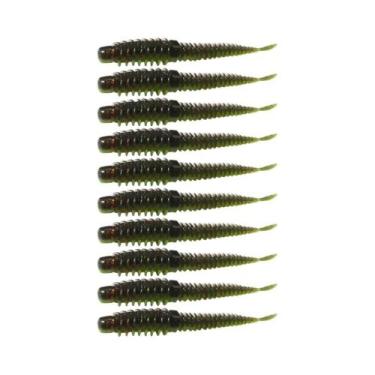 Imagem de Kit De Iscas Macias 10PCS 65cm 75cm 85cm Isca De TPE Com Gancho Para P