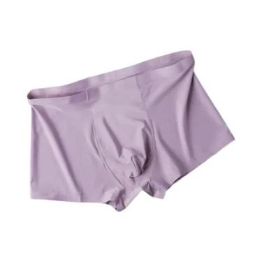 Imagem de Cuecas Boxer Ultra-finas De Seda Gelada Para Homens, 2 Peças, Roupas Í