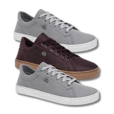 Imagem de Kit 3 Tênis Masculino Casual Ultra Confortável e Resistente - Bless Ac