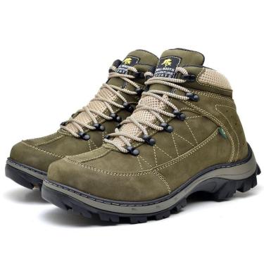 Imagem de Bota Coturno Adventure Masculino Couro Cadarço Macio Trilha-Masculino