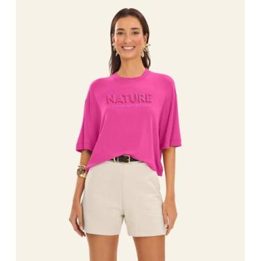 Imagem de Blusa Feminina Viscotorcion Rovitex Rosa, P, Rosa