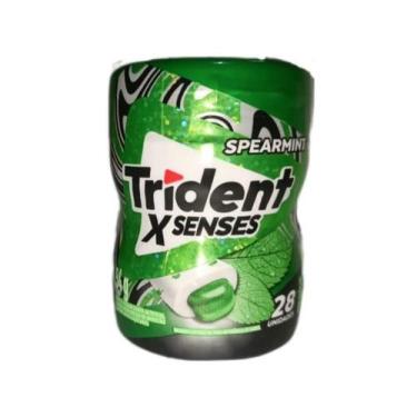 Imagem de Chiclete Trident Menta Spearmint X Senses Pote 54g C/28u