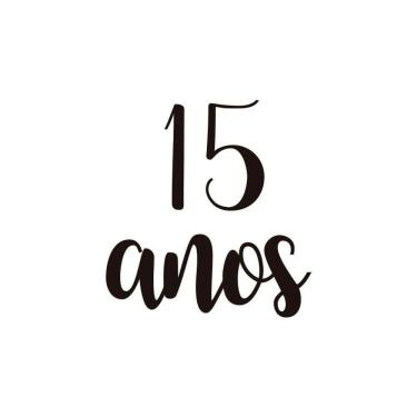 Imagem de Adesivo Para Balão 15 Anos