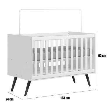 Imagem de Berço Infantil Mini Cama Mdp/mdf Magia Rosa