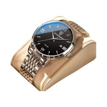 Imagem de Relógio Esportivo Masculino À Prova D'Água Com Luz, Em Aço Inoxidável,