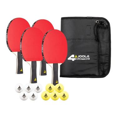 Imagem de Kit de Raquetes JOOLA Quattro - Maleta com 4 Raquetes e 10 Bolas
