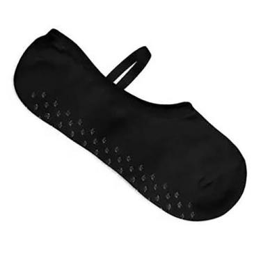 Imagem de Meia Selene Sapatilha Pilates Anti Derrapante Adulto, 34 ao 39, Preto