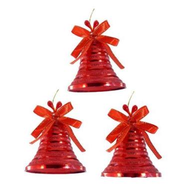 Imagem de Enfeites De Natal - Kit Com 6 Sinos Com Linhas Para Pendurar - Online