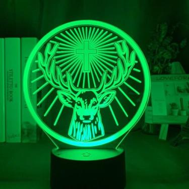 Imagem de Controle remoto de toque colorido acrílico 3D com luz noturna - Taiyua