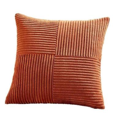 Imagem de Capa de travesseiro de veludo macio com textura nervurada 45x45cm - yi