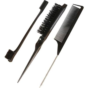 Imagem de Nobrand - Kit Pentes E Escovas Para Mechas E Finalização Preto (3 Produtos)
