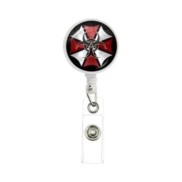 Imagem de Porta-Crachá Retrátil Com Design De Guarda-Chuva, Suporte Para Cartão 