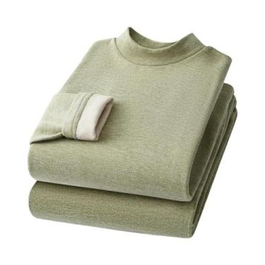 Imagem de Conjunto De Roupa Térmica De Cashmere E Seda Para Homens E Mulheres, A